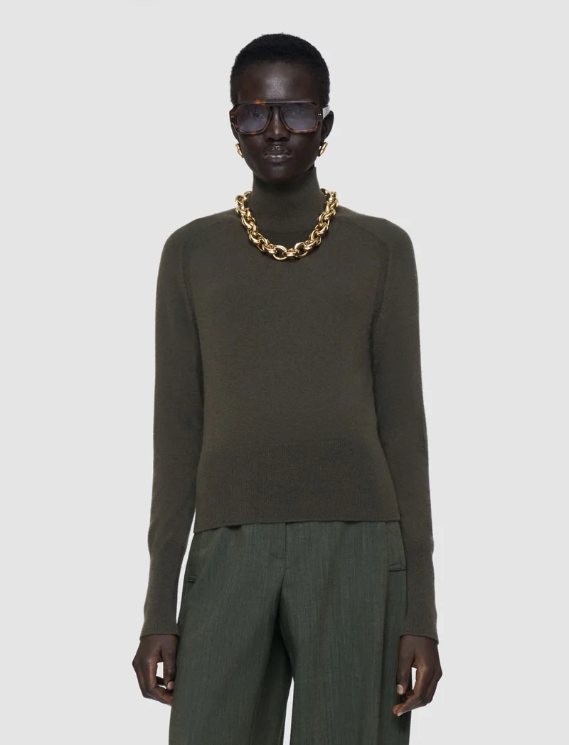 Oxna Top Pure Cashmere Palm Leaf