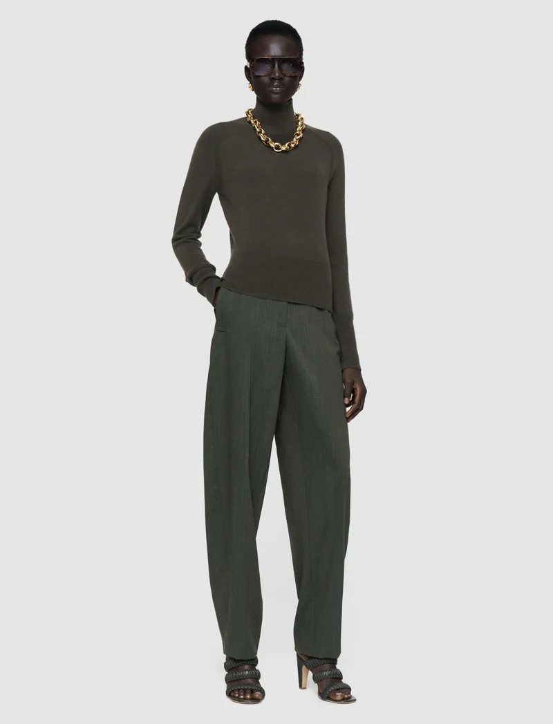 Oxna Top Pure Cashmere Palm Leaf