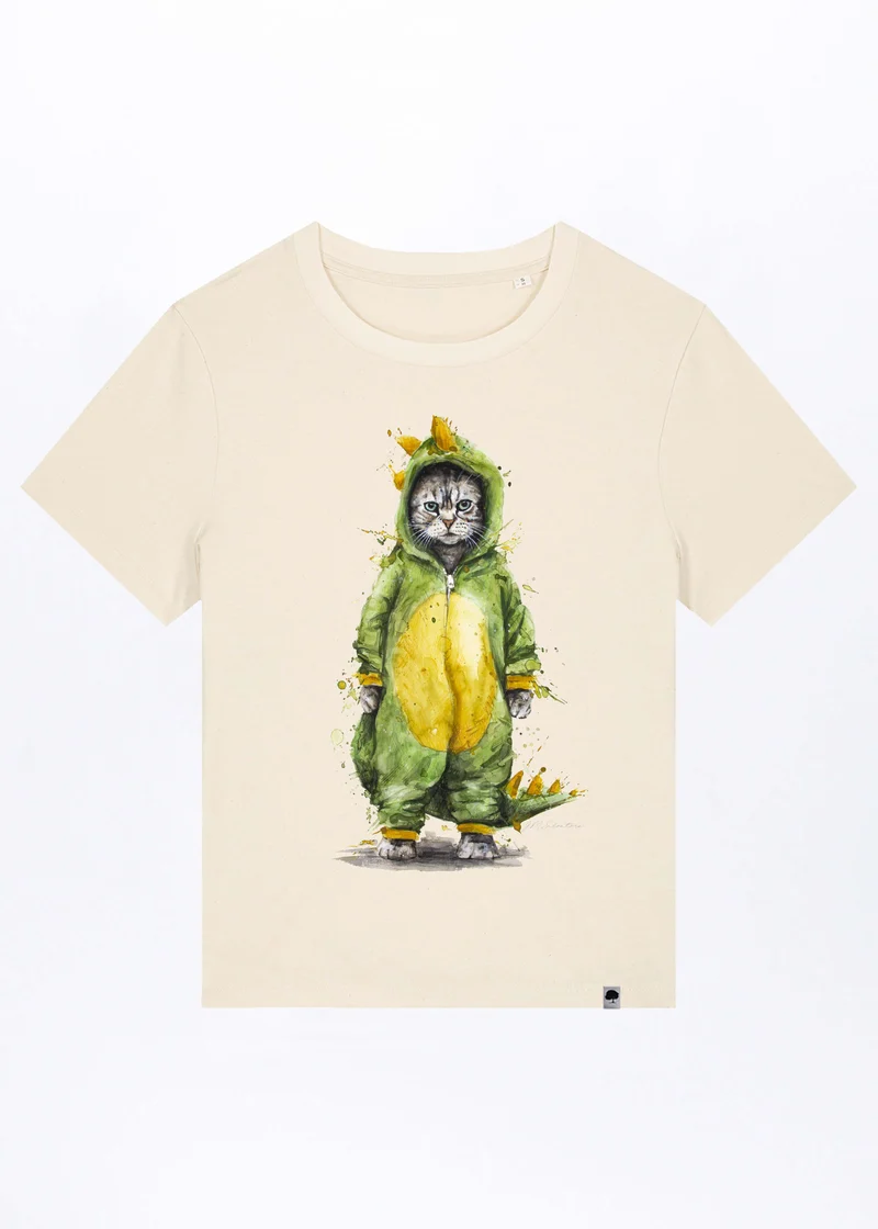 Cat Fight Damen T-Shirt aus Bio Baumwolle
