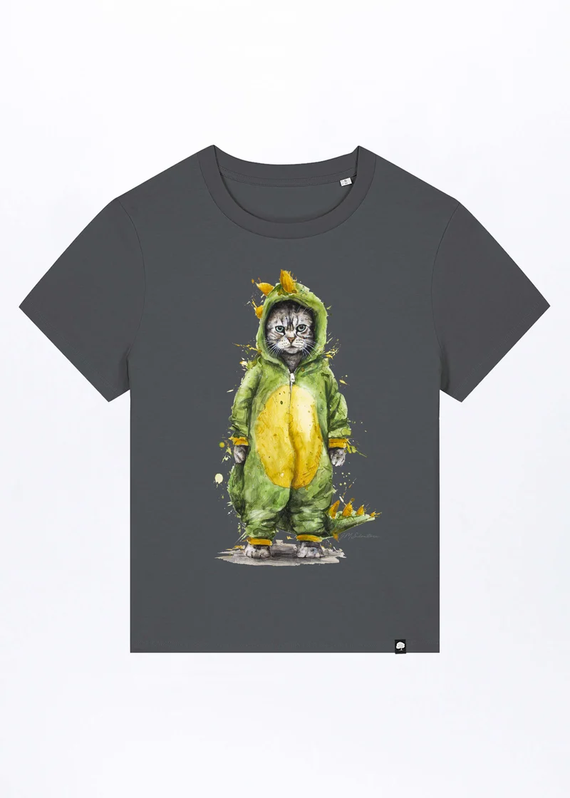 Cat Fight Basic T-Shirt aus Bio Baumwolle