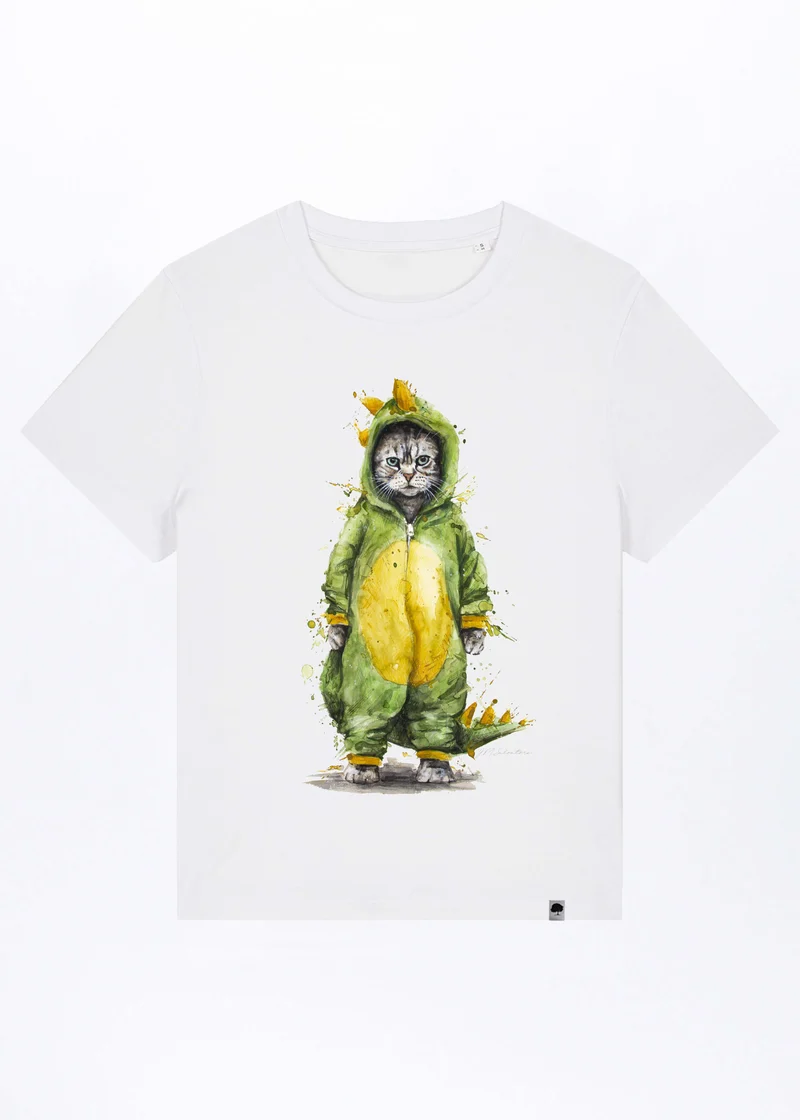 Cat Fight Damen T-Shirt aus Bio Baumwolle