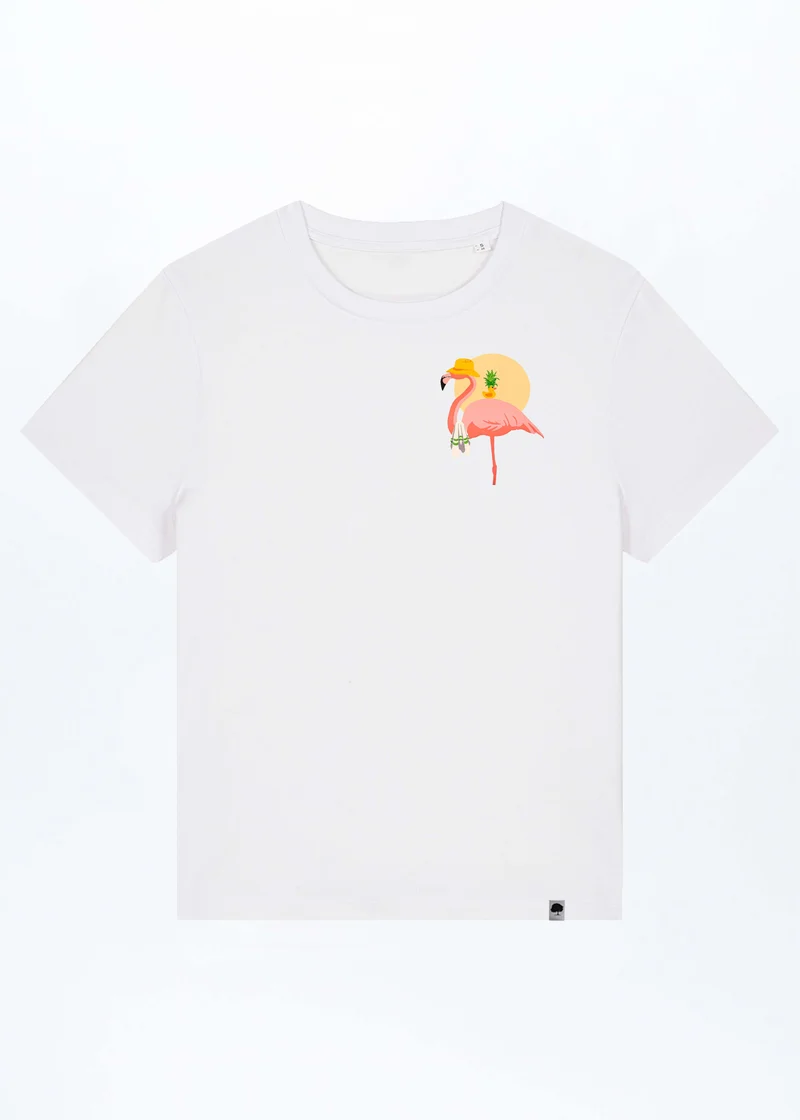 Flamingo Summer Damen T-Shirt aus Bio Baumwolle