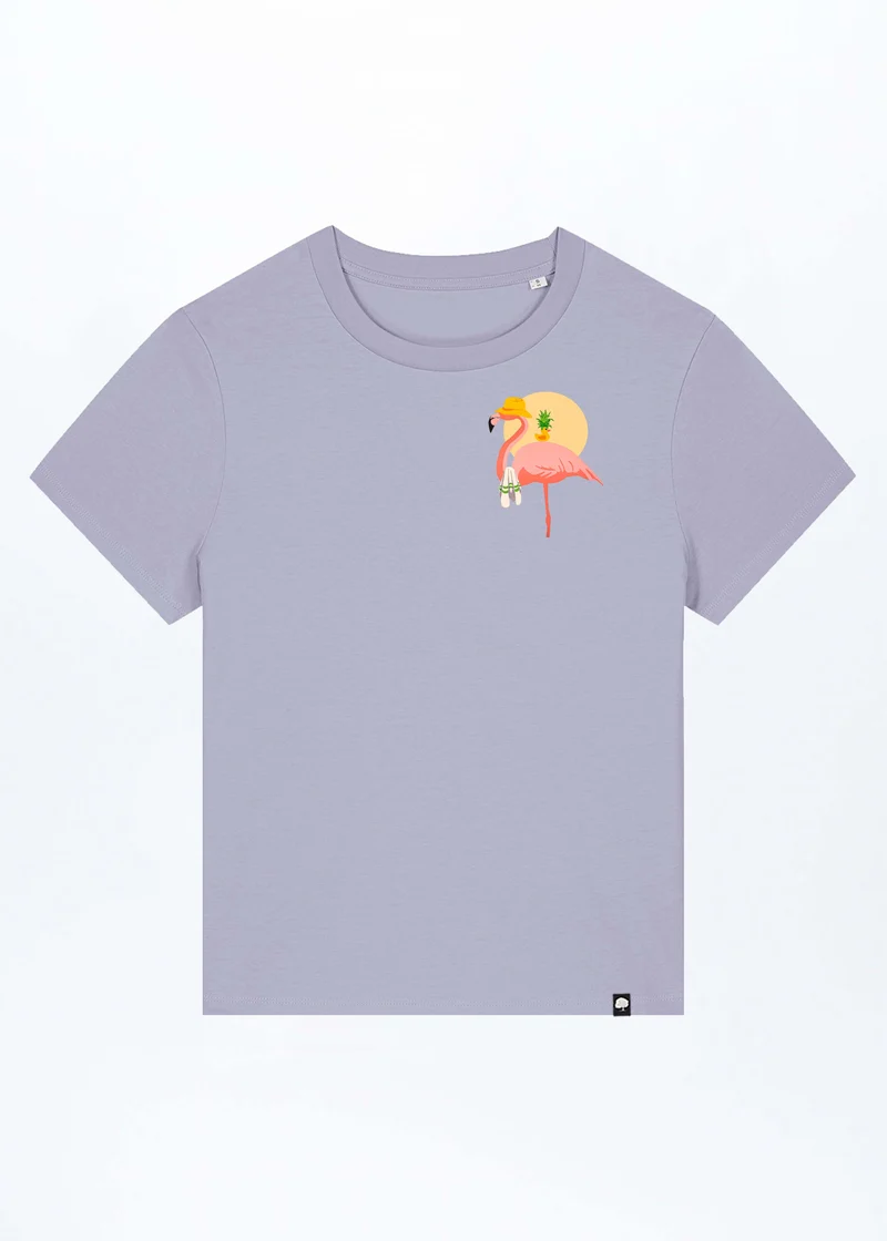 Flamingo Summer Damen T-Shirt aus Bio Baumwolle