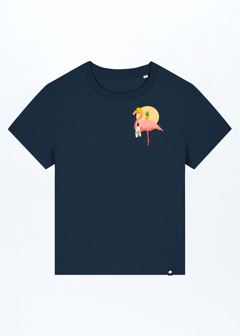 Flamingo Summer Damen T-Shirt aus Bio Baumwolle