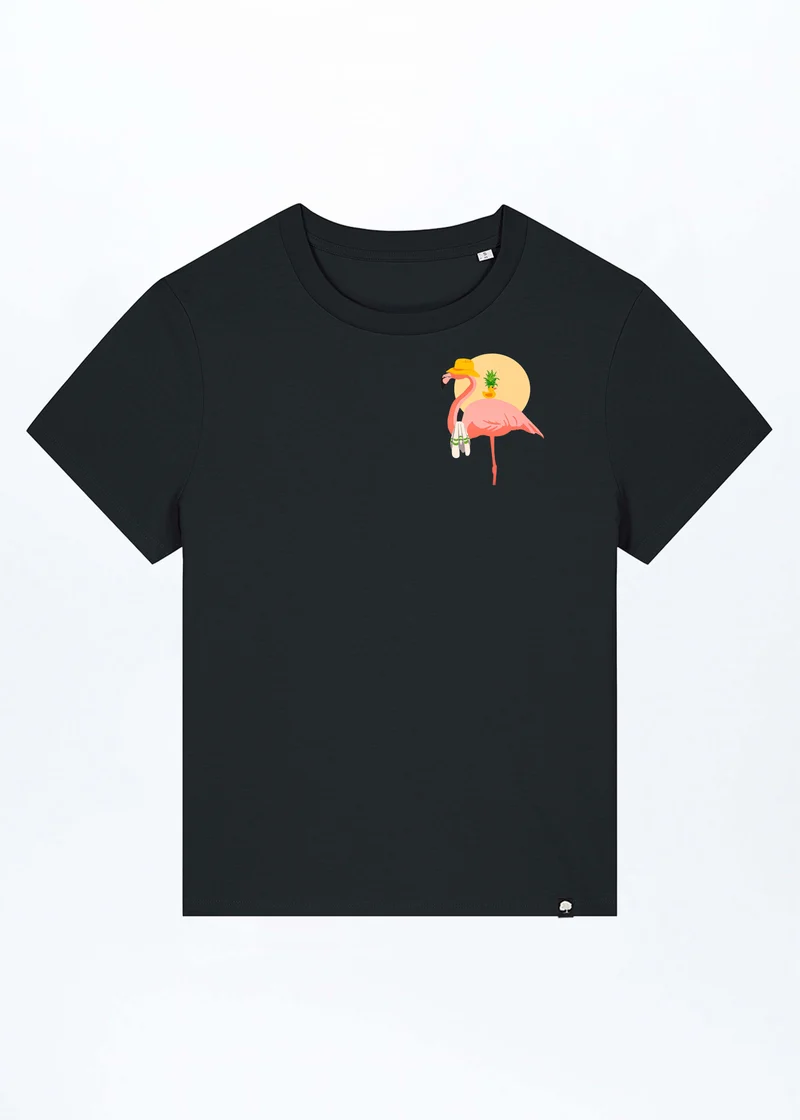 Flamingo Summer Damen T-Shirt aus Bio Baumwolle