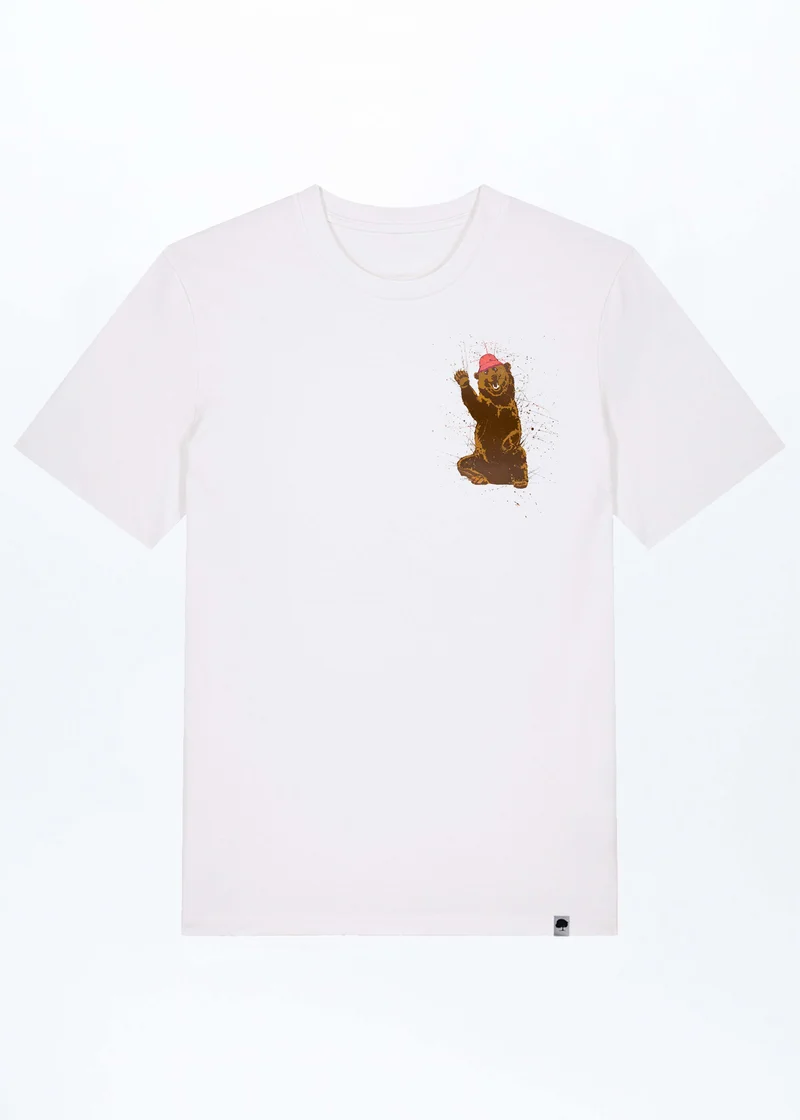 Happy Bär Basic T-Shirt aus Bio Baumwolle