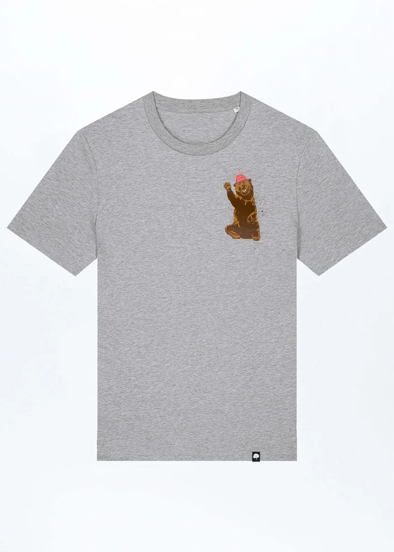 Happy Bär Basic T-Shirt aus Bio Baumwolle