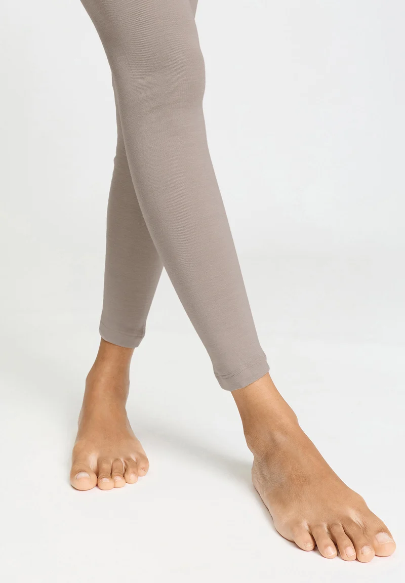 Woolen Silk Leggings | rose grey 071422-072335