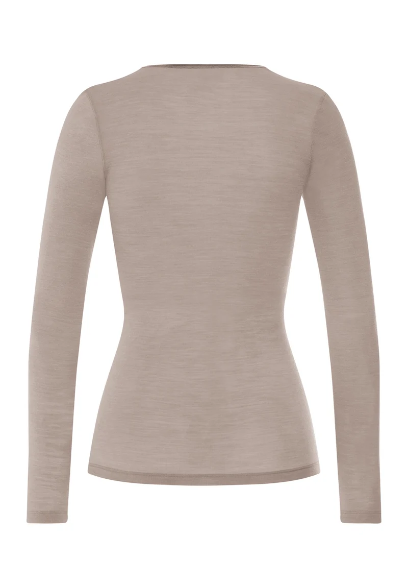 Woolen Silk L/SLV Shirt | rose grey 071418-072335