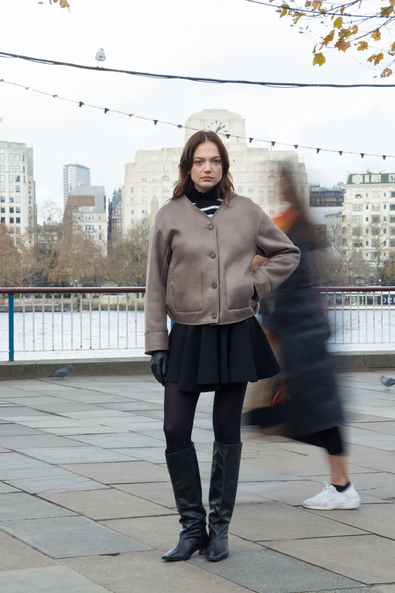 Reversible Taupe Jacket