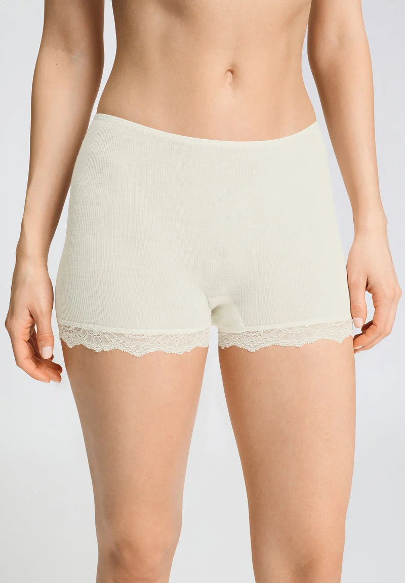Woolen Lace Panty | misty white 070770-072123