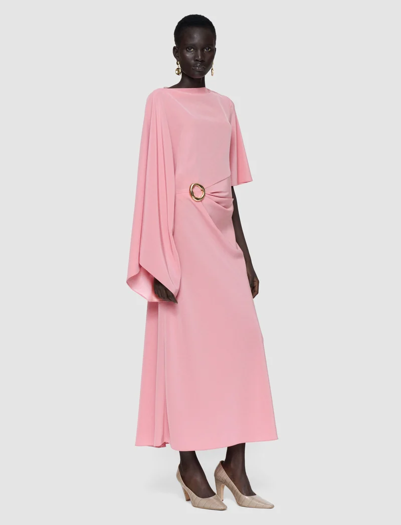 Joya Satin Twill Dress Blush