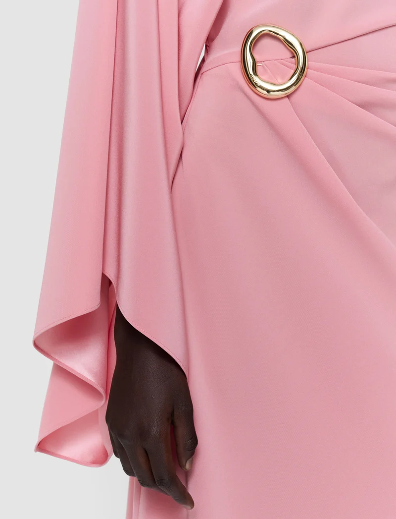 Joya Satin Twill Dress Blush