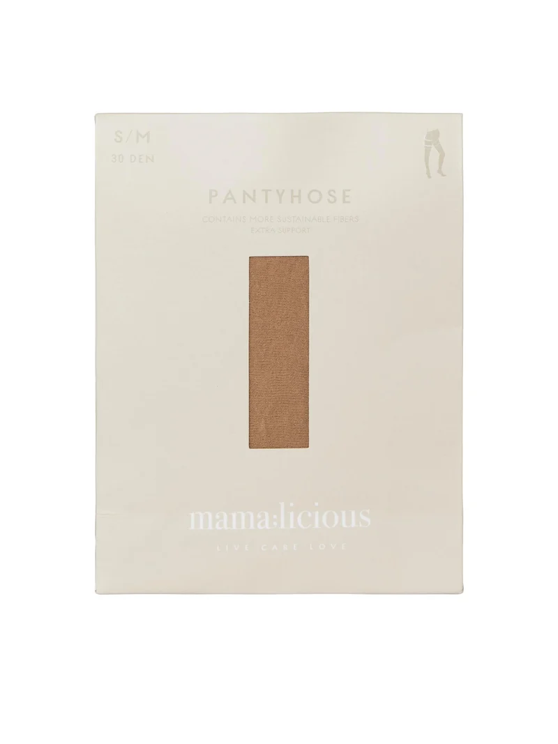 Mamalicious Stützstrümpfe für Schwangere (30 Denier), 2er-Pack – Sabrina – Hellbraun