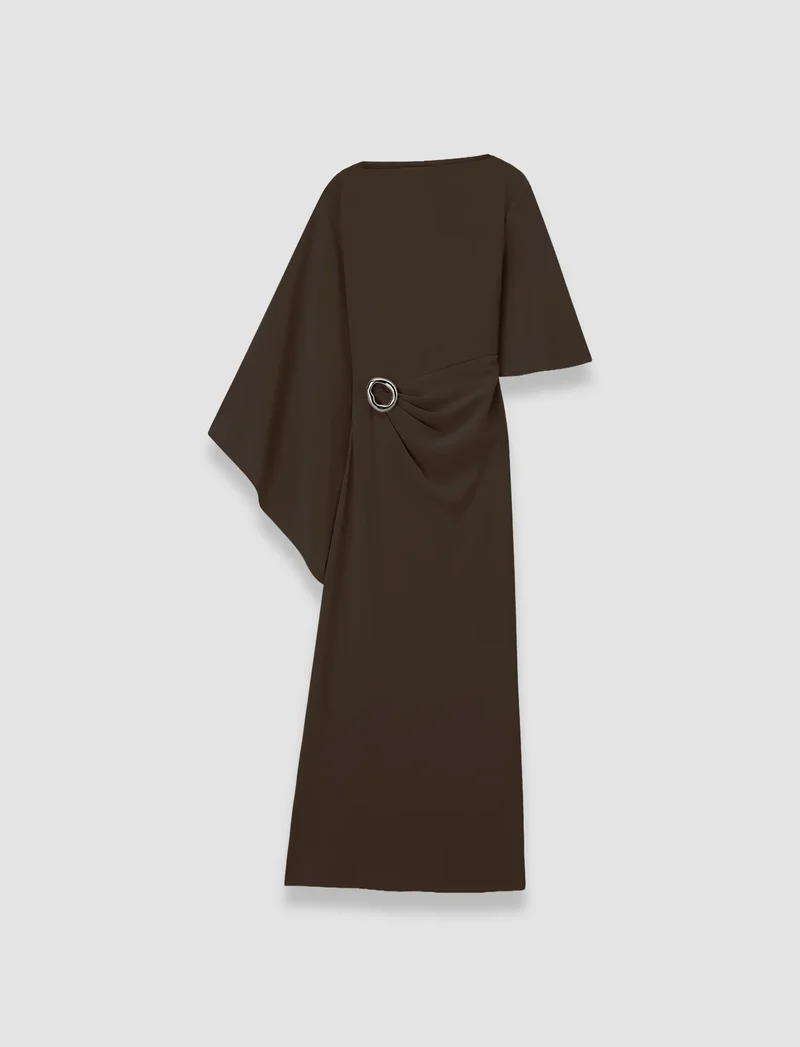 Joya Satin Twill Dress Cocoa