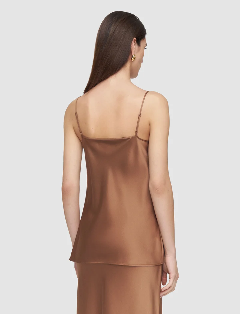 Clea Top Silk Satin Cinnamon