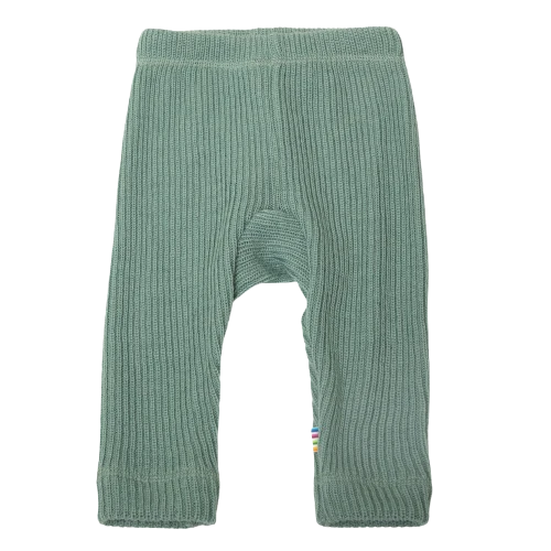 Joha Leggings aus dickem Rippstrick – Wolle – Mint