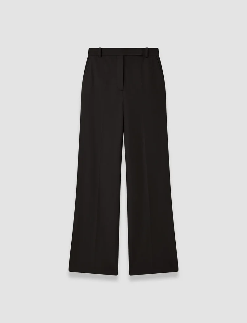 Yukio Gabardine Stretch Trousers Black