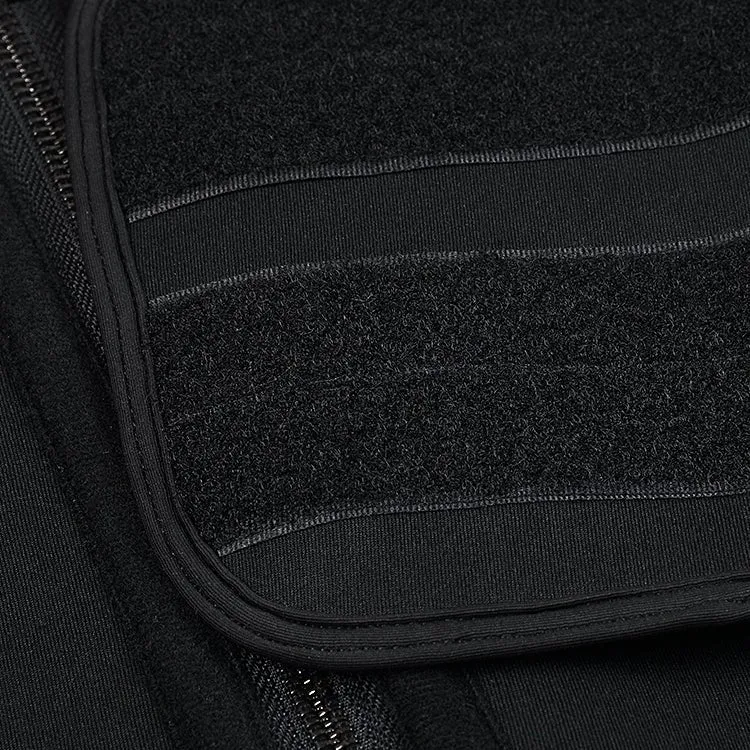 Schwarzer Neopren-Taillenformer – 15 Stahlstäbe & Doppelgürtel