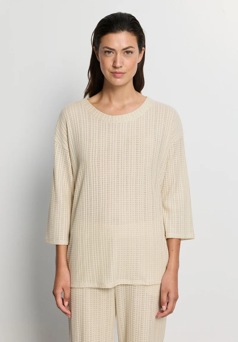 Summer Knits 3/4 SLV Shirt | oyster gray 078907-072671