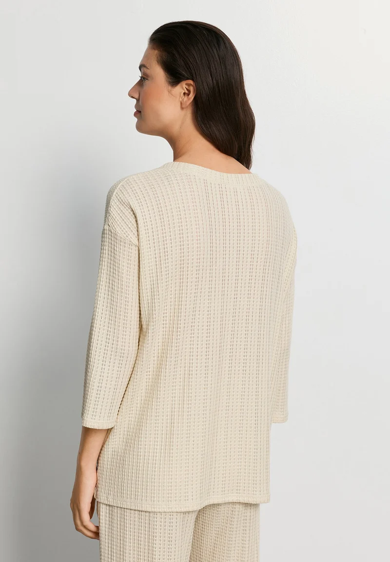 Summer Knits 3/4 SLV Shirt | oyster gray 078907-072671