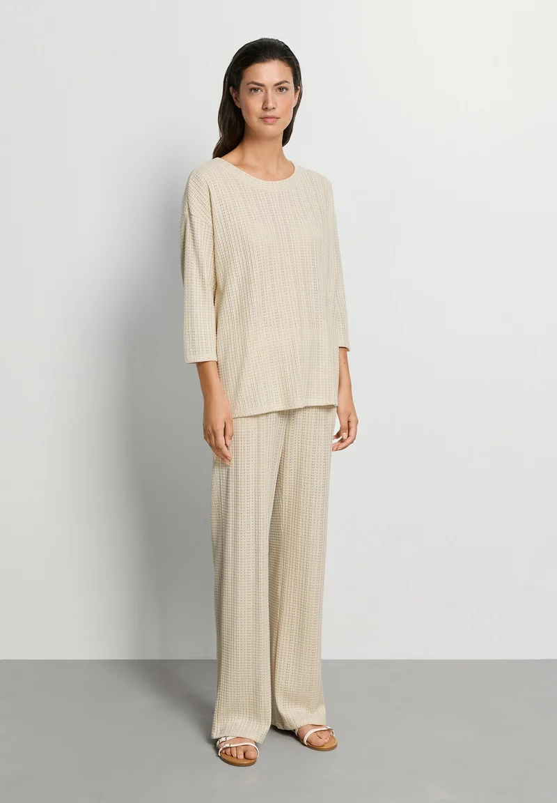 Summer Knits 3/4 SLV Shirt | oyster gray 078907-072671