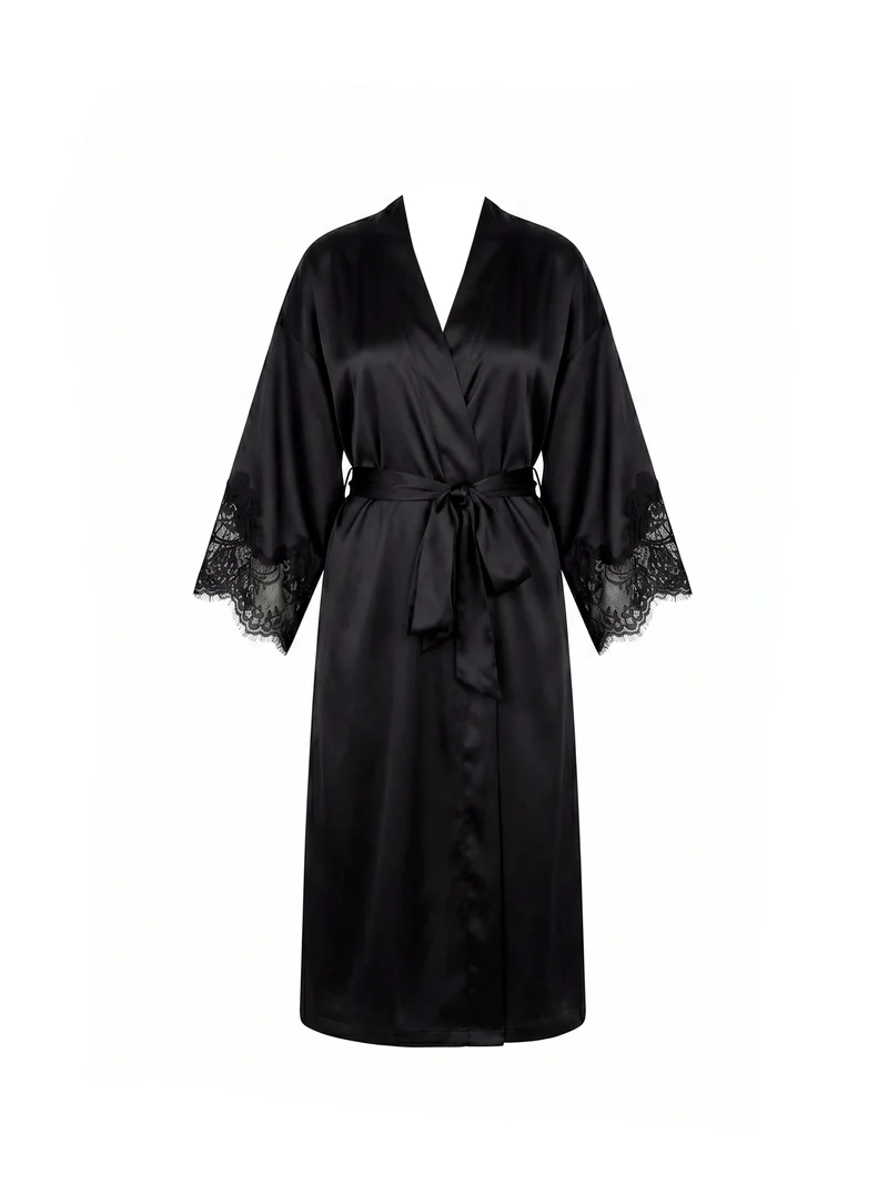 Lise Charmel – Splendeur Soie Long Robe Noir