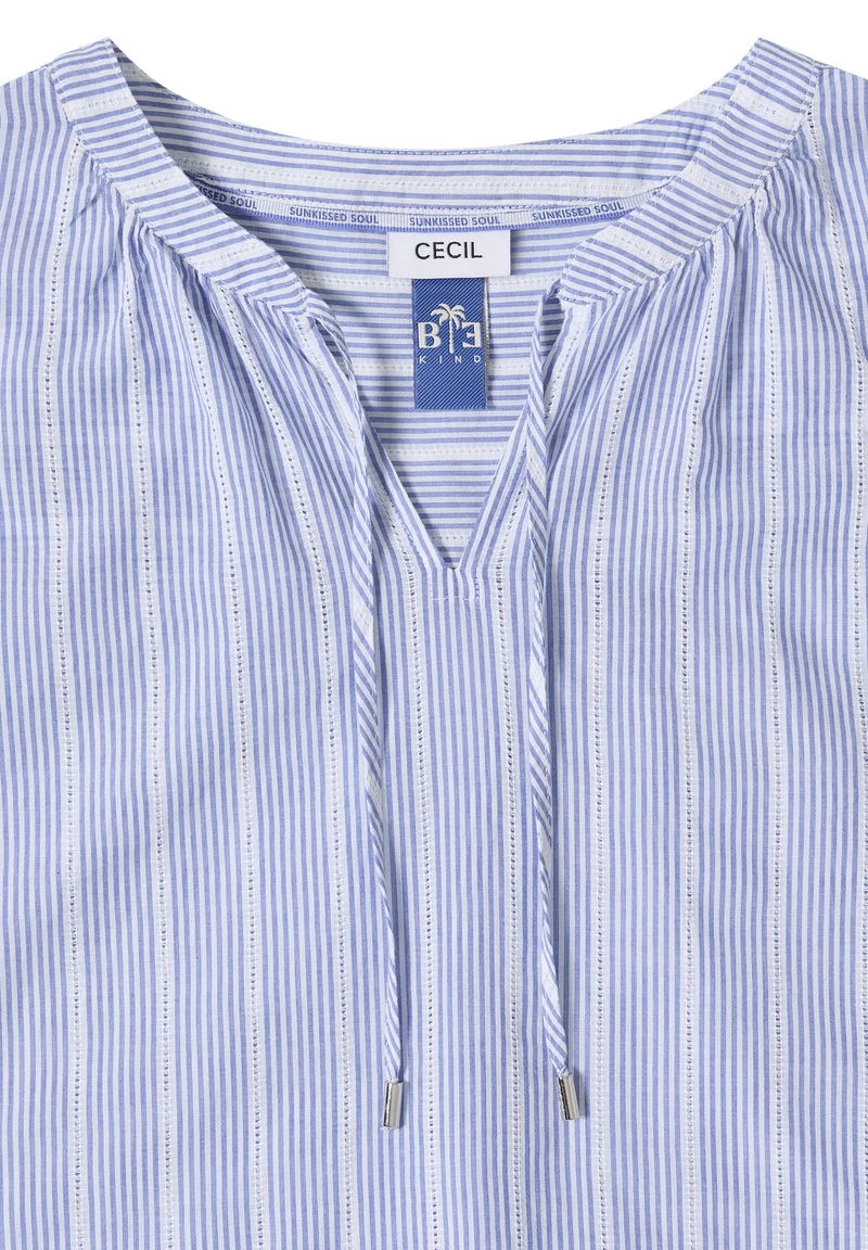Dropped Shoulder Bluse mit Struktur