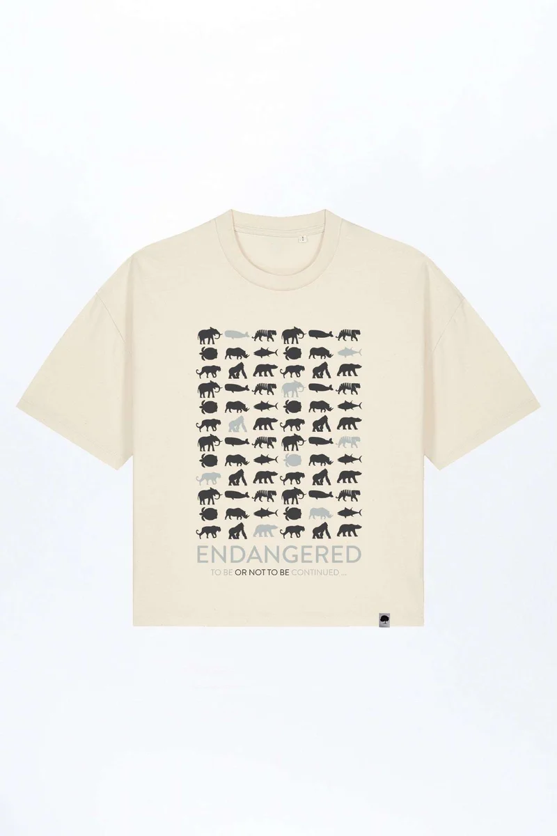 Endangered Boxy Fit Damen T-Shirt aus Bio Baumwolle