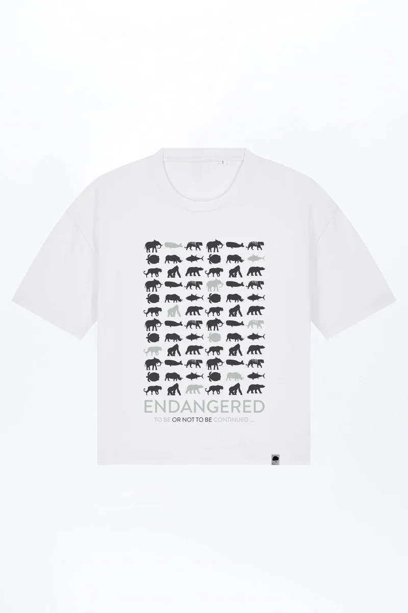 Endangered Boxy Fit Damen T-Shirt aus Bio Baumwolle