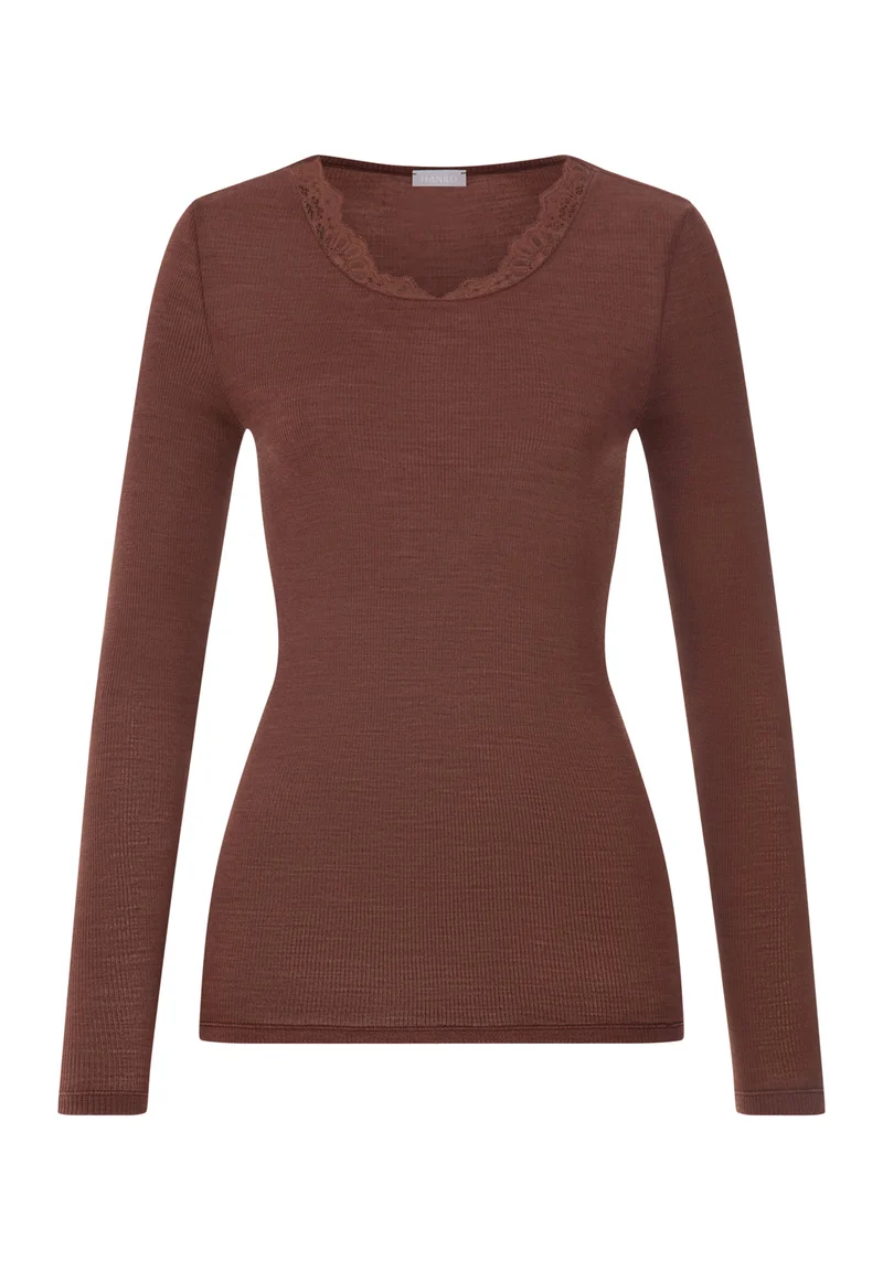 Woolen Lace L/SLV Shirt | cinnamon 070768-072790