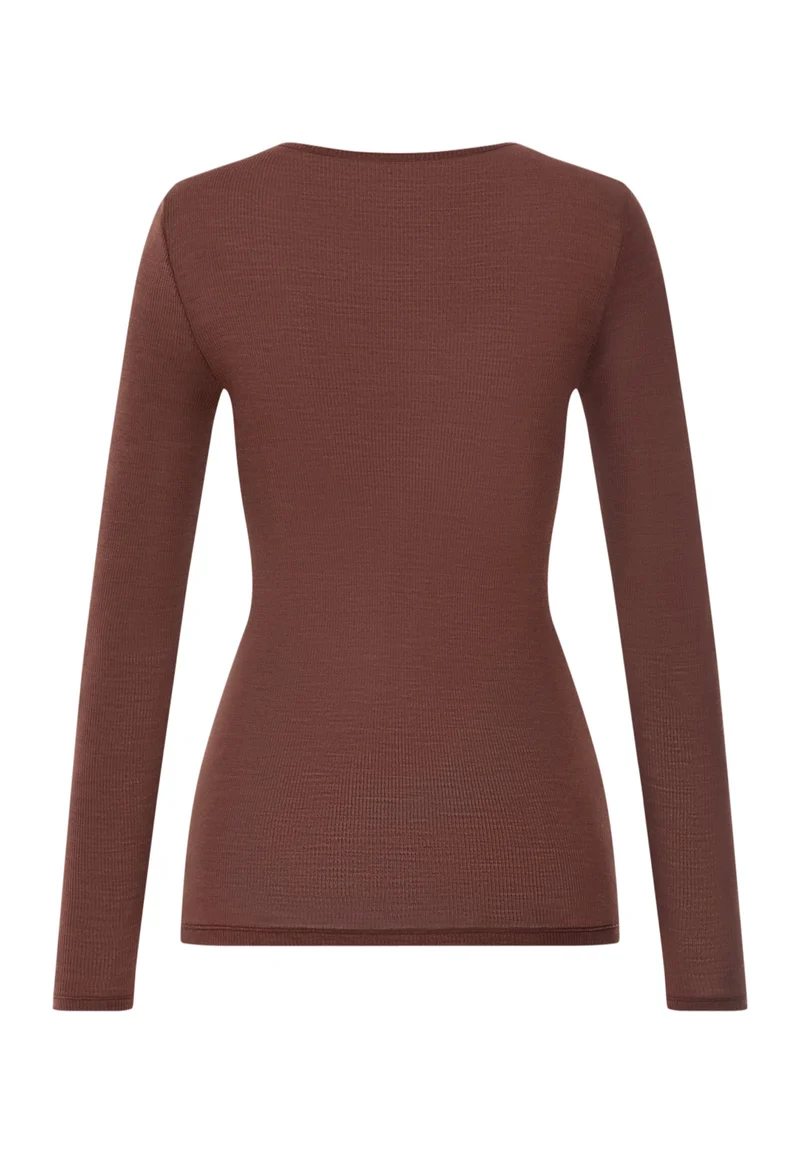 Woolen Lace L/SLV Shirt | cinnamon 070768-072790