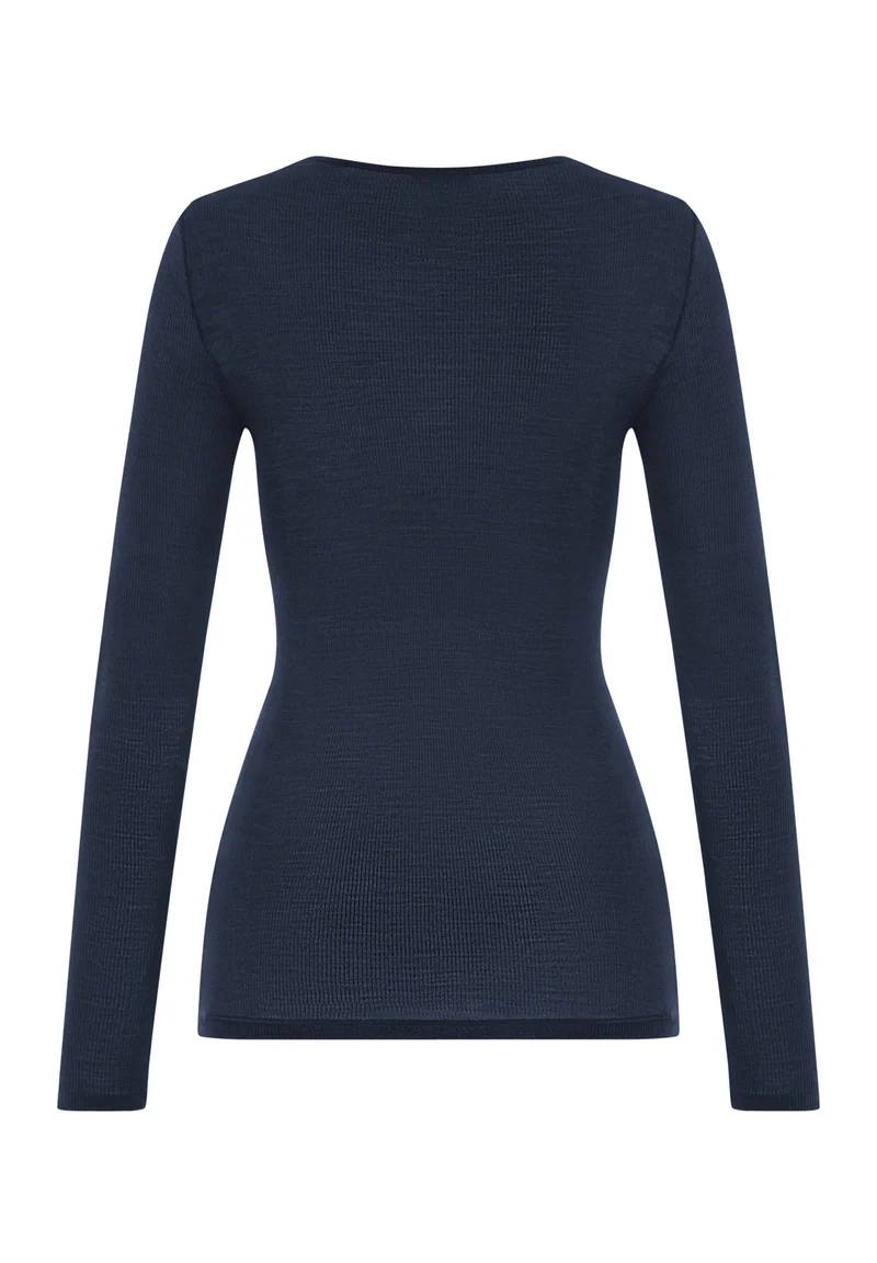 Woolen Lace L/SLV Shirt | deep navy 070768-071610