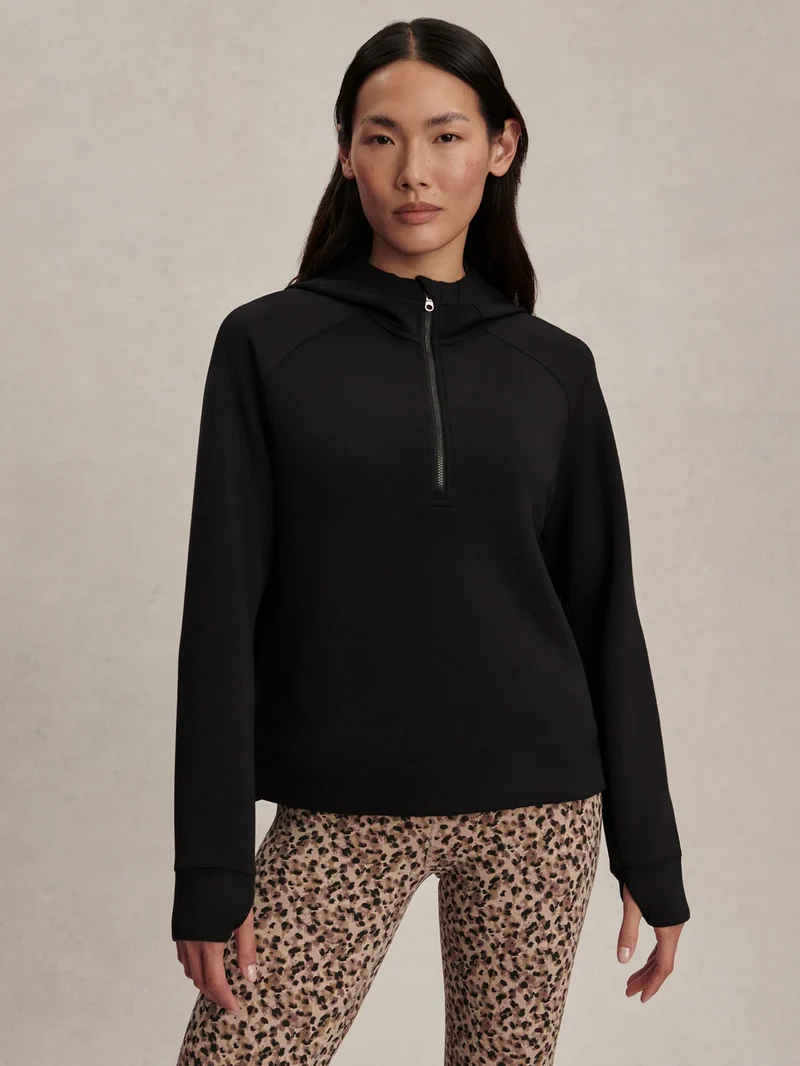 Karo Half Zip Black