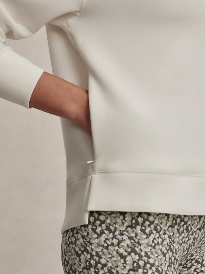 Karo Half Zip Midlayer White