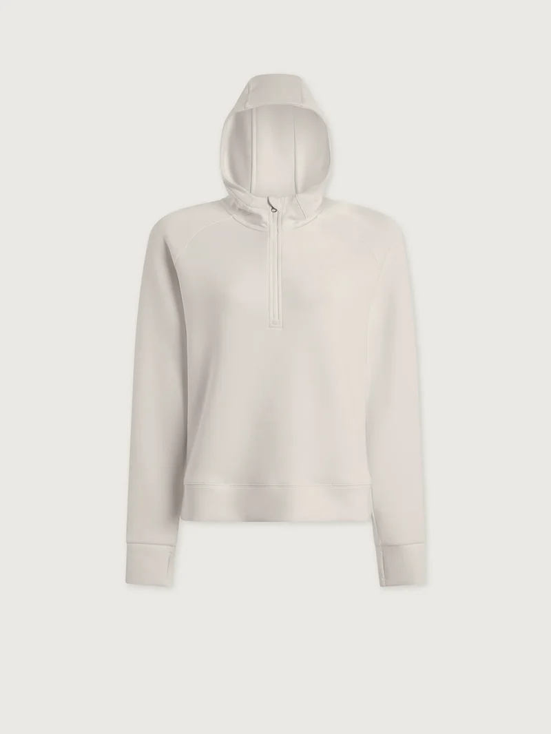 Karo Half Zip Midlayer White