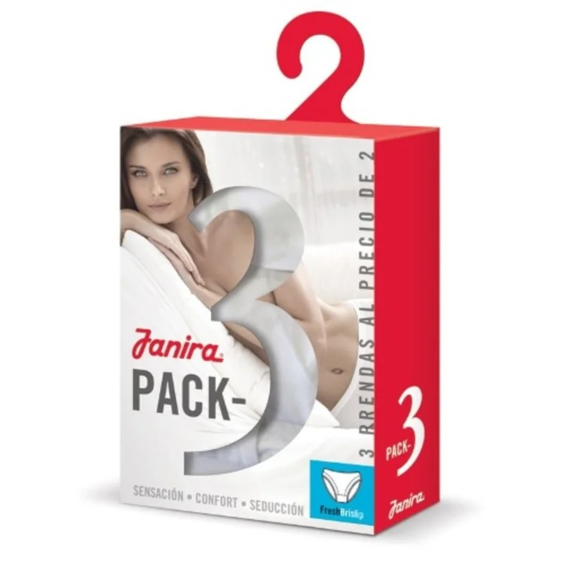 Janira – Esencial Brief 3er-Pack Dune