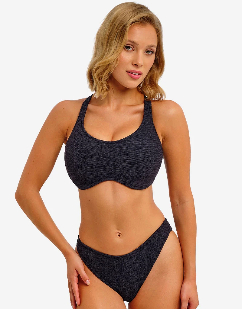 Freya Ibiza Waves Wired Bralette Bikini Top Black