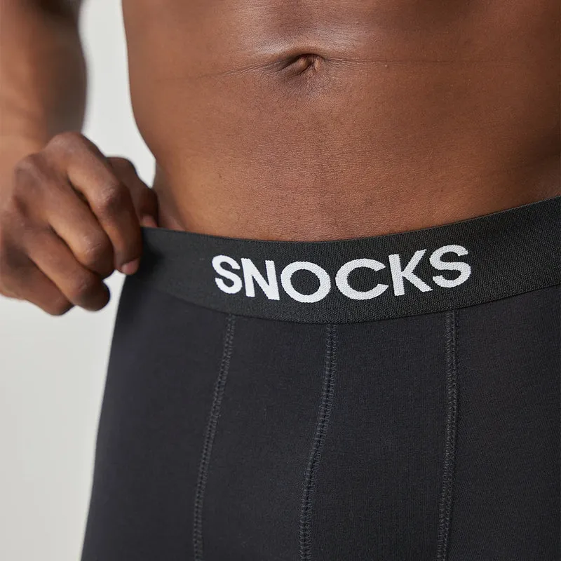 Lange Premium Boxershorts | Schwarz