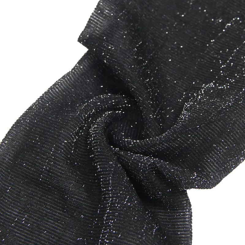 Sexy Schwarze Spitzenstrümpfe mit Perlmutt-Glanz & Silikonband, 88% Nylon, 12% Spandex