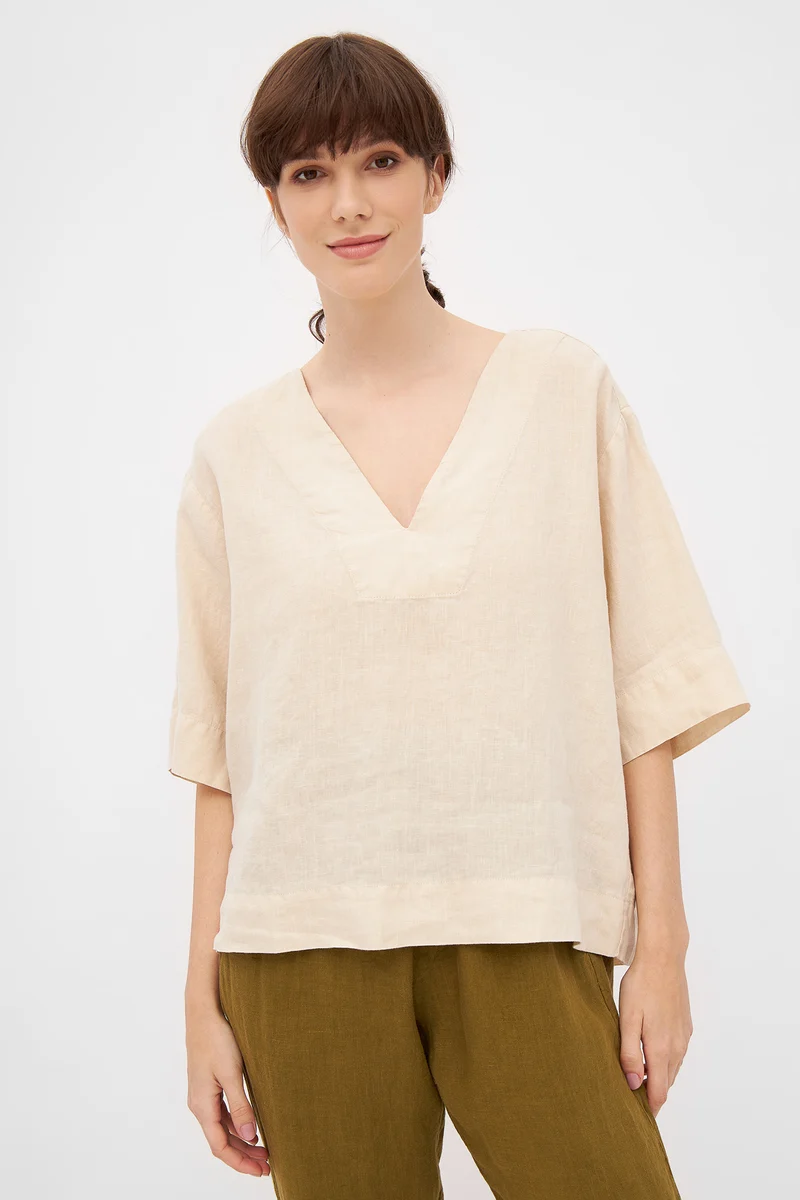 Bluse aus Leinen