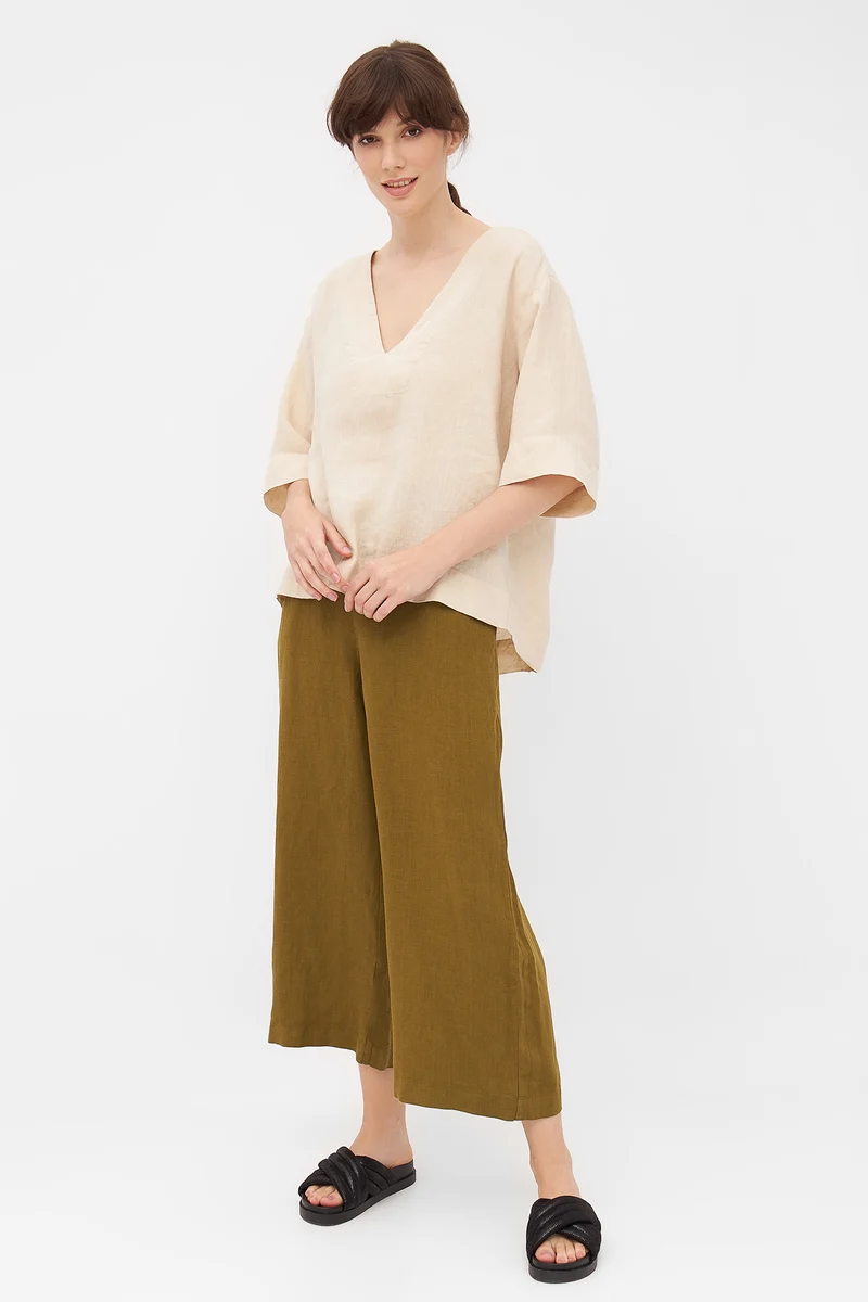 Bluse aus Leinen