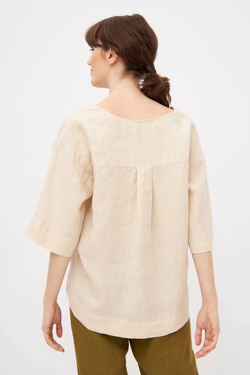 Bluse aus Leinen