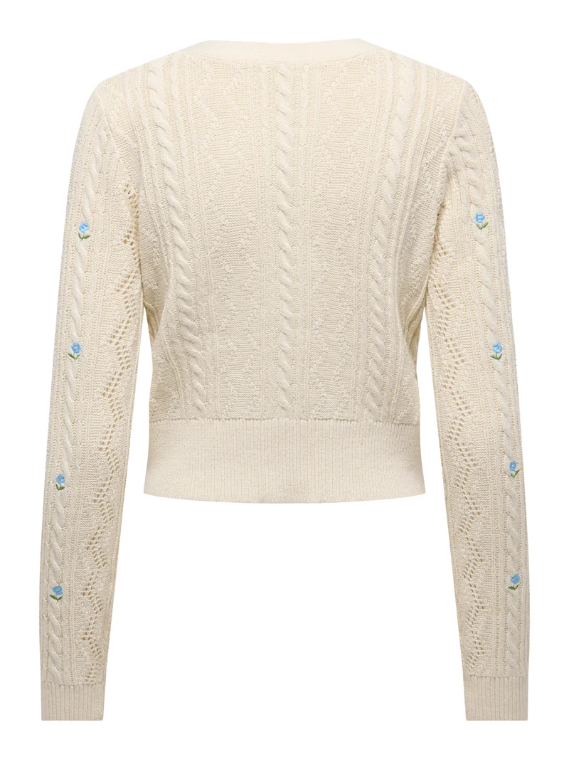 ONLBIRTIE LS EMB V-NECK CARDIGAN NCA KNT
