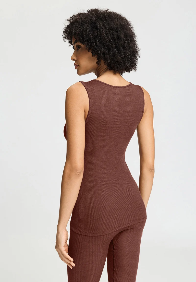 Woolen Lace Tank Top | cinnamon 070766-072790