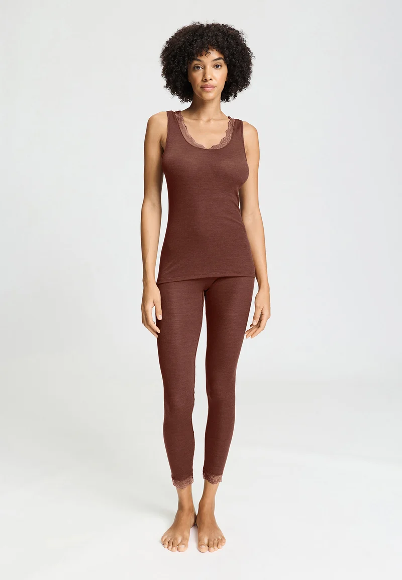 Woolen Lace Tank Top | cinnamon 070766-072790