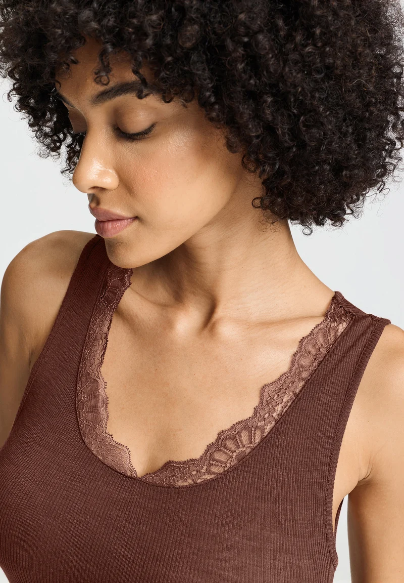 Woolen Lace Tank Top | cinnamon 070766-072790