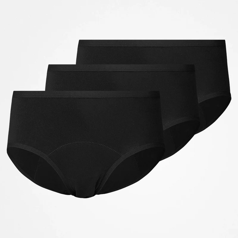 SNOCKS x femtis Period Panty - LENE Hipster Super | Schwarz