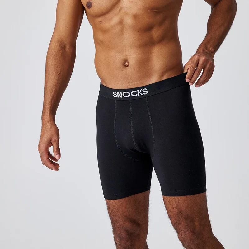 Lange Boxershorts | Mix (Schwarz/Grau/Dunkelblau)