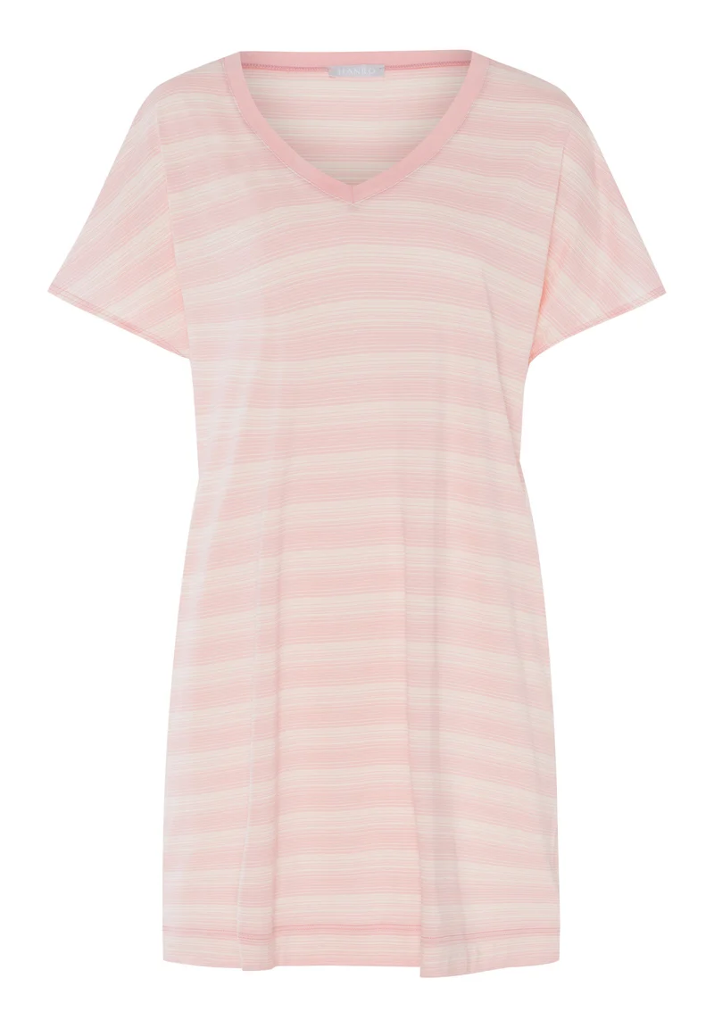 Laura S/SLV Nightdress 85cm | coral stripes 079541-072881